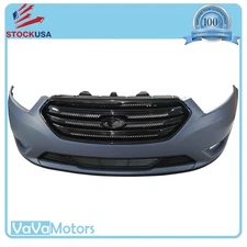 For 2013 2019 Ford Taurus Front Bumper with Grilles Complete Assembly Set