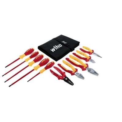 Wiha Tools 32867 Insulated Pliers and Screwdriver Set, 10 Pieces