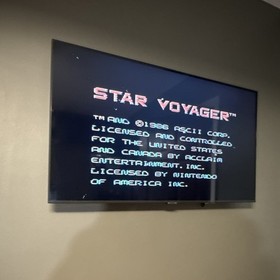 Nintendo NES - Star Voyager by Acclaim (1987) ( Five Screw ! - Tested Works )