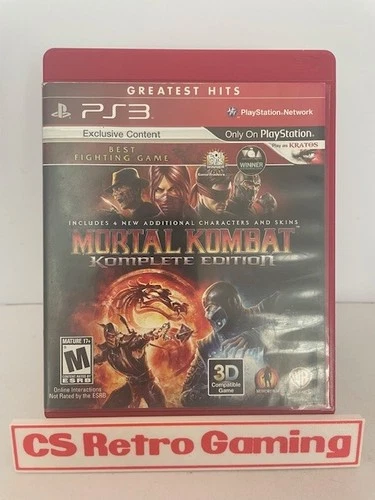 New ListingMortal Kombat Komplete Edition (PlayStation 3, PS3) Complete w/Manual Tested