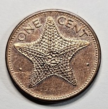 2004 Bahamas 1 One Cent - Copper Plated Zinc Coin - Caribbean - Commonwealth