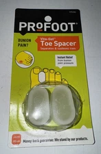 Profoot Vita Gel Toe Spacer Separate & Cushion Bunion Instant Relief - 2 Spacers