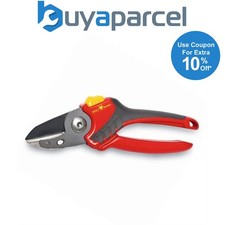 Image of Wolf Garten Soft Grip Anvil Pruners Secateurs RS2500 Garden General Purpose 22mm