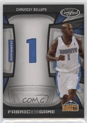 2009-10 Certified Jersey Number Die-Cut 81/99 Chauncey Billups #FOG-CB HOF 0ba6