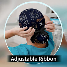 Scrub Caps for Men Women,Nurse Hat with Sweatband Buttons - Adjustable Su...