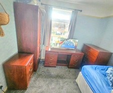 Quality Mid-Century Brown Bedroom Furniture Set - Alstons of Ipswich