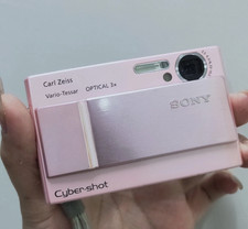 Pink Sony Cyber-shot DSC-T10 7.2MP 3x Optical Zoom Digital Camera 85 New