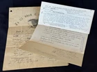 Civil War Soldier Discharge Papers Widows Pension Documents Chamberlain