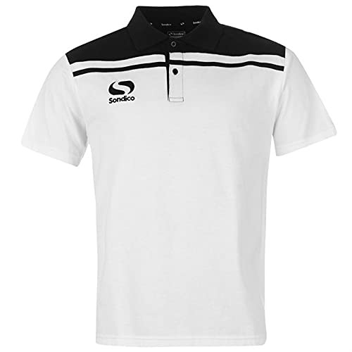 Мужские прецизионные шорты-поло Sondico 11 лет белого цвета