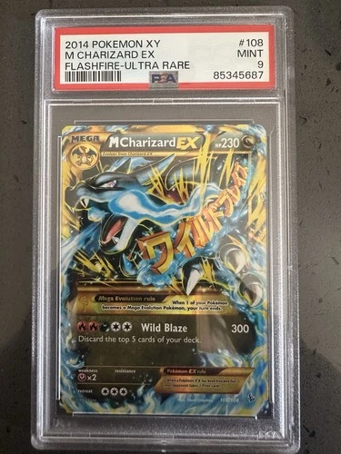 M Charizard EX 108/106 | XY - Flashfire | Secret Rare (PSA 9) Pokemon TCG