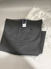 Ben Hogan Mens Performance Pants Stretch Fabric Size 44x32 Asphalt Dark Gray New