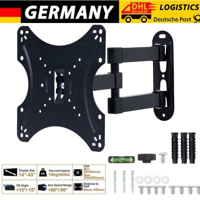 LCD Plasma TV Wandhalterung neigbar schwenkbar kippbar LED 3D 17 - 42'' Zoll