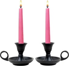 with Handle for Taper Candlestick Set of 2 Modern Decor for Home Table Centerpi