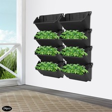 Vertical Garden Planter 24 Pieces Wall Mounted Planters Wall Hanging Flower Pot
