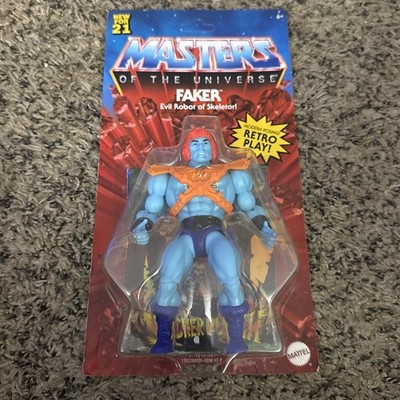 New MOC Masters of the Universe FAKER Origin 2021 Retro Play MOTU Mattel he-man