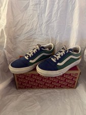 Vans Old Skool multi-color/block colorway blue, green, red, yellow, size 4.5