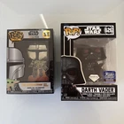 Funko Pop! Darth Vader #626 Diamond Hollywood Exclusive 2023 + Mandalorian Grogu