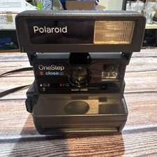 Vintage Polaroid One Step Close Up Instant 600 Film Camera. Tested Work 