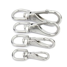 A2 Stainless Steel Large Lobster Swivel Clasps Clips Ring Snap Hook For Keyring
