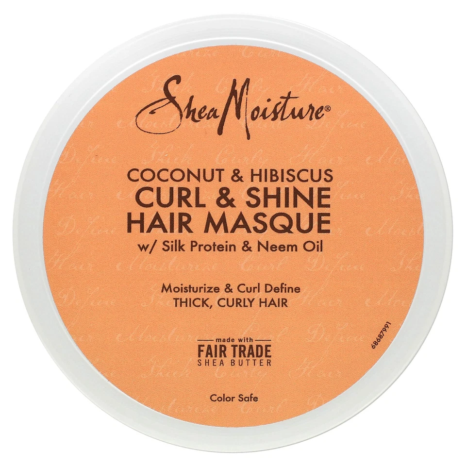 Mascarilla capilar Curl & Shine, coco e hibisco, 11,5 oz (326 g) Foto 3 de 4