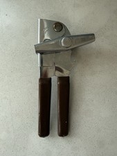 Vintage Swing-A-Way Brown Handle Manual Can Bottle Opener 7in Made in USA