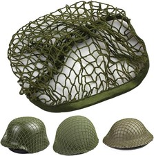 Tactics Airsoft Helmet Net Cover, Army Green Camouflage Net Cover for M1 M35 M88