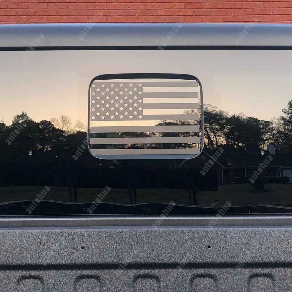 Calcomanía de vinilo precortado ventana media trasera bandera de EE. UU. para Jeep Gladiator 20-25 Foto 3 de 4
