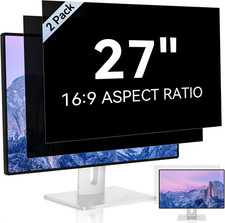 2 Pack 27 Inch Computer Privacy Screen Filter 16:9 Widescreen Monitor
