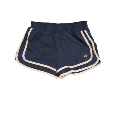 Champion Girls Active Shorts - Large - Navy Blue/White