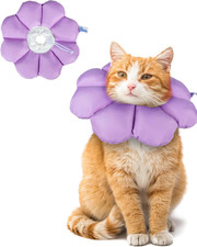 ANWA Cat Cone Collar Soft, Waterproof Cat Recovery Collar, Adjustable Soft Cone