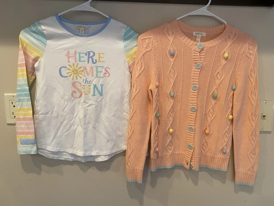 Matilda Jane, Girls Size 8, Here Comes The Sun Top, Dress & Sweater, GUC - Image 2 of 4