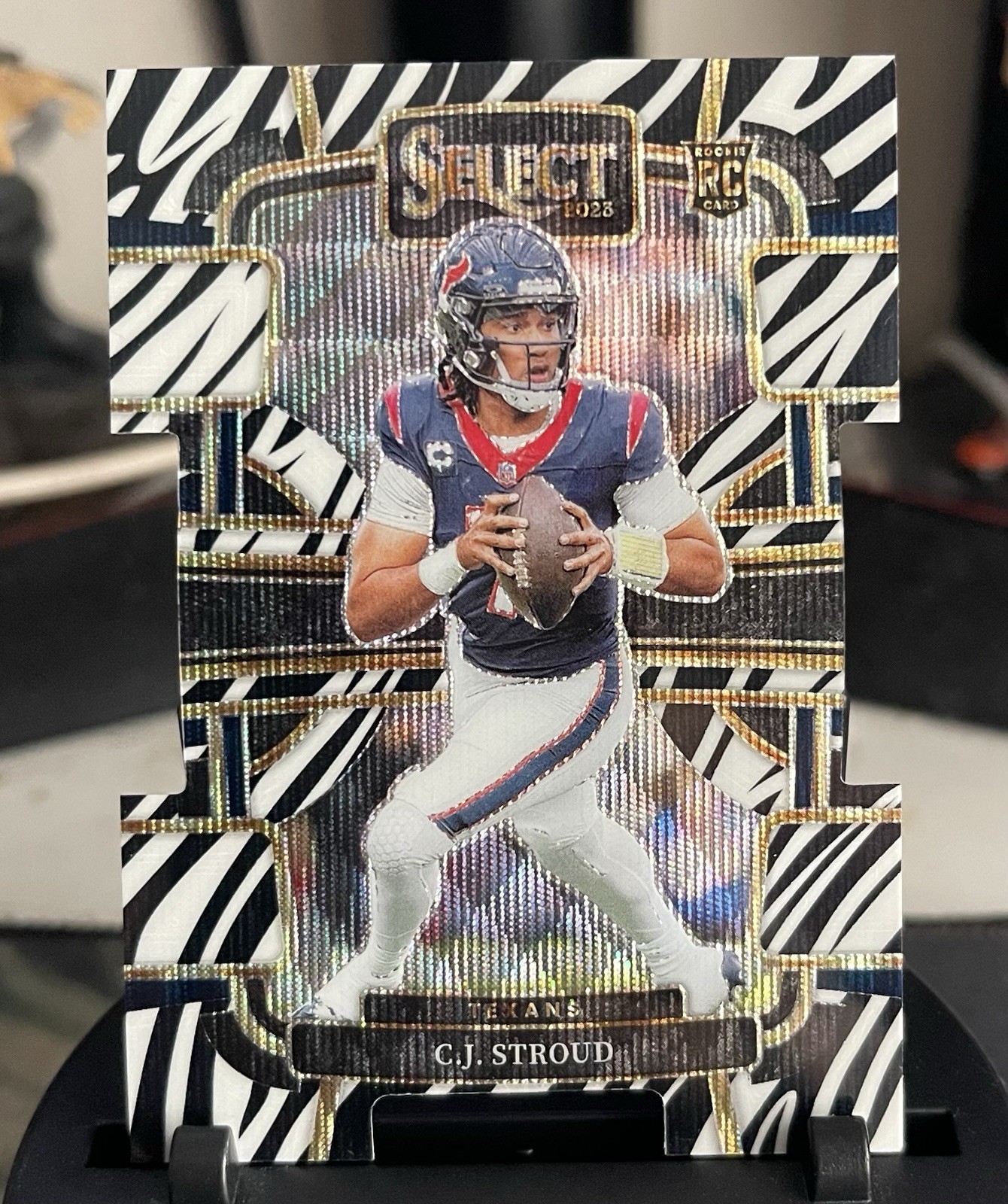 2023 Panini Select - Concourse C.J. Stroud #41 Zebra Prizm (RC)