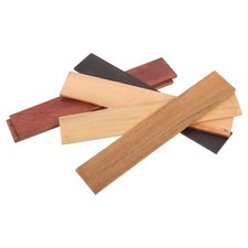 6Pcs Wooden Board for Crafts Textured Wood Panels for Garden