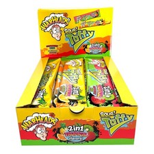 Warheads Tropical Sour Taffy 2 In 1 Chewy Bars 2 Flavors Individually Wrapped