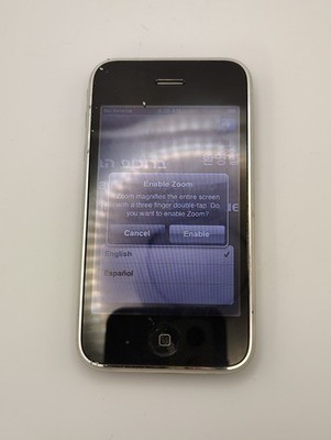 Apple iPhone 3GS A1303  Black AT&T Vintage Smartphone Powers On