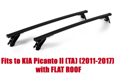Premium Roof Rack Bars For KIA Picanto II (TA) (2011-2017) Flat Roof ST305/207M