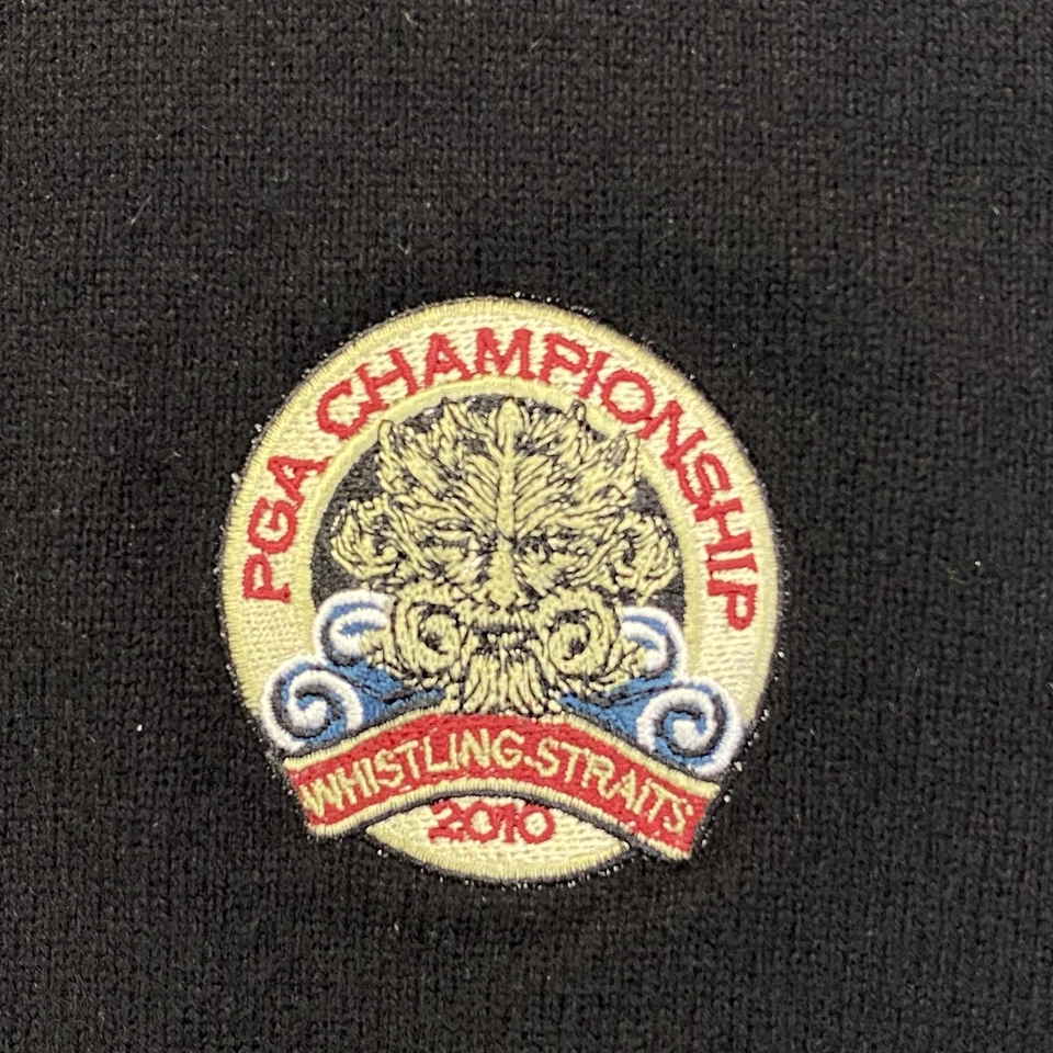 PGA Championship Cashmere Sweater Mens Large Black Whistling Straits 2010 Golf - Image 3 of 4