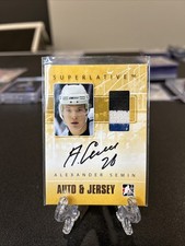 2009-10 ITG Superlative II Alexander Semin Auto Jersey Silver /50