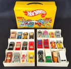 (24) Vintage 1970s-1980s Hot Wheels Blackwall Cars Vans & Trucks Lot w/Case NICE