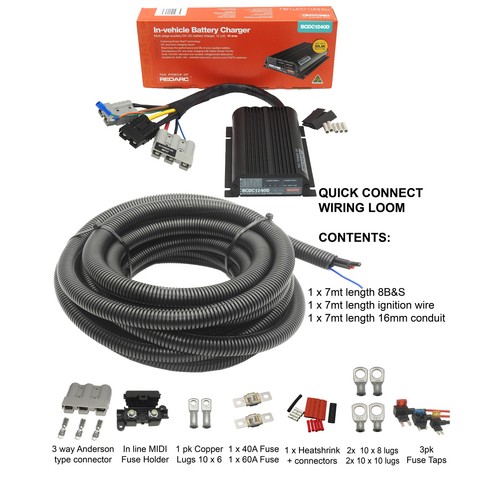 Redarc DC DC Battery Charger vehicle Solar 25 Amp BCDC1225D Quick connect 12 V - Picture 8 of 8