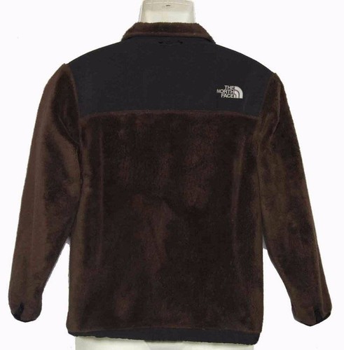 Giacca pile bambina The North Face marrone nero zip davanti taglia large - Foto 2 di 3