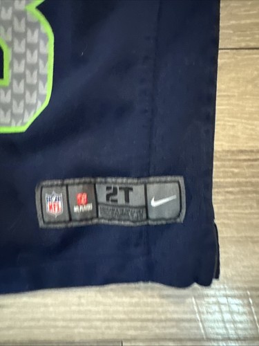 Nike NFL Seattle Seahawks #3 Russell Wilson Football Jersey Blue Toddler Size 2T - Picture 4 of 8
