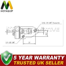 Motaquip Front Left Wheel Brake Cylinder Fits Austin Mini 0.8 1.0 1.1 GWC127