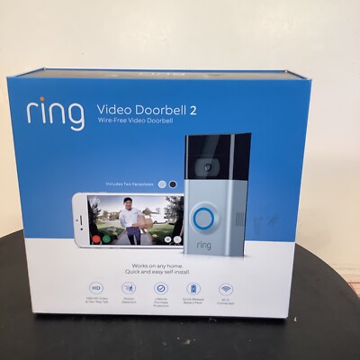Ring Video Doorbell Battery or Hardwired Motion Alerts Easy Install NOB  B12 852239005550|