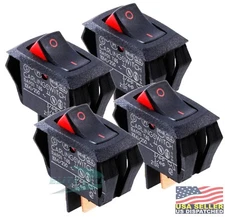 Carling Technologies SPST 16A 250V Switch Rocker RA901-VB-B-9-V (Pack of 4)