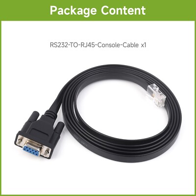 Waveshare RS232 to RJ45 Console Cable RS232 DB9 Female Port to RJ45 Console Male