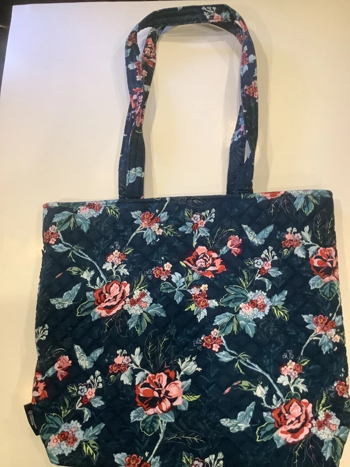 NUEVO SIN ETIQUETAS ~Bolso de Mano Vera Bradley Rose Toile X-Large Icónico  Foto 3 de 4