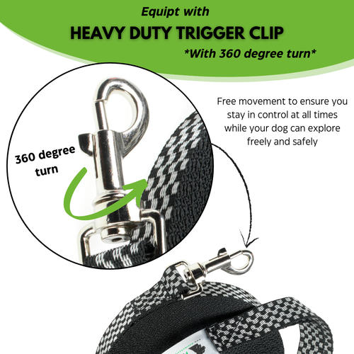 Dog Lead For Training, Tracking & Obedience Recall 100ft 30 Meter Checked - 第 3/7 張圖片