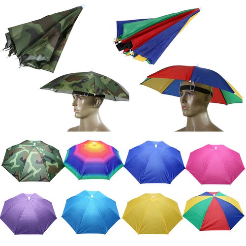Unisex Sonnenschirm Hut Regenschirm Kappe Kopfbedeckung Anglerhut Sonnenhut Huts