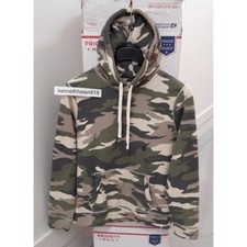 HOLLISTER FEEL GOOD FLEECE HOODIE SWEATSHIRTS CAMO MENS SIZE MEDIUM
